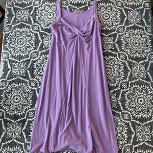 Lavender tank dress.